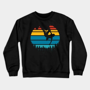 Vintage Rock Climbing Mountain Climbing Rocks Crewneck Sweatshirt